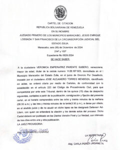 Cartel de Citación Expediente Nro 6828-2024