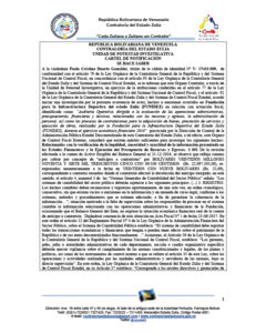Cartel de Notificación Paola Cristina Duarte González Expediente UPI 01-19