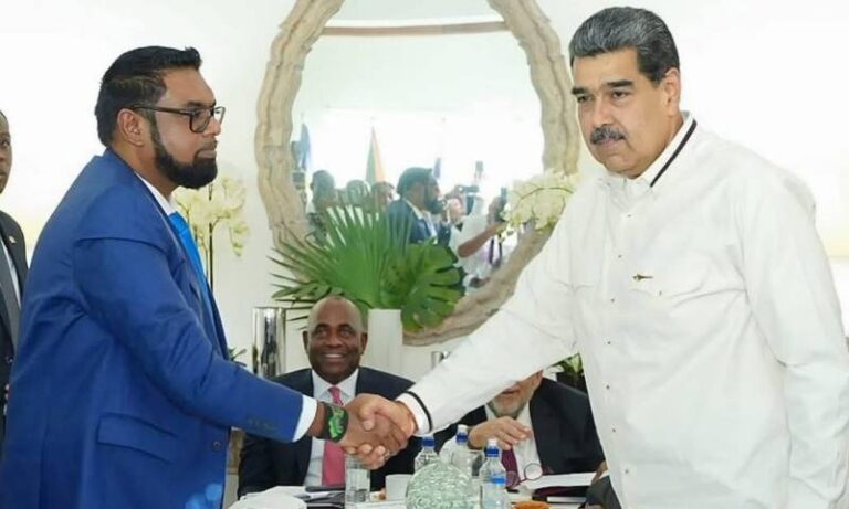 Guyana niega que haya planes para una reunión entre Ali y Maduro