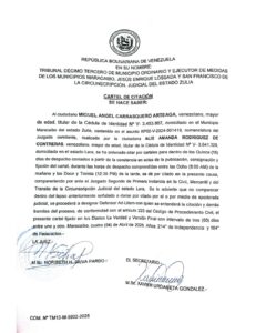 Cartel de Citación COM. No TM13-M-5902-2025