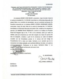 Cartel de Citación Solicitud N° 2308-2025