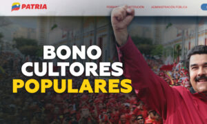 Pagan el bono Cultores Populares de marzo por Patria