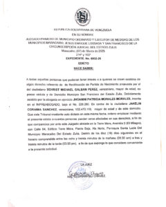 Edicto Expediente No 6932-25