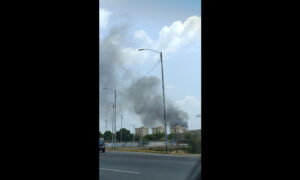 Reportan incendio en el estacionamiento judicial La Chinita en Sabaneta