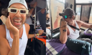 Hermanos Primera recorren Caracas en bus con su “Ruta de Escape”