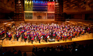 Sistema de Orquestas da concierto para memoria histórica del país como parte de festival