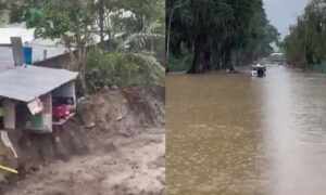 Evacúan a 15 familias en Boconó por desbordamiento de ríos tras intensas lluvias