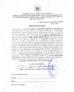 Boleta de Citación Solicitud Nro 871-2025