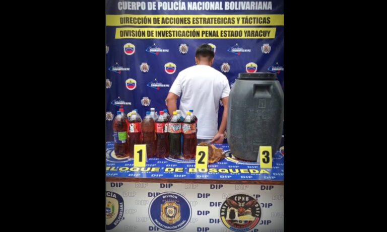 Vende bebidas alcohólicas caseras e intoxica a un grupo de jóvenes en Yaracuy