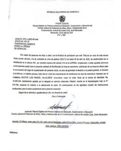 Edicto Asunto VP31-J-2025-001444