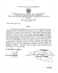 Edicto Asunto VP31-J-2025-1169