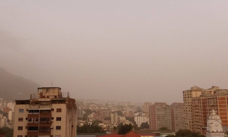 Anuncian “concentraciones moderadas” de polvo del Sahara sobre Venezuela