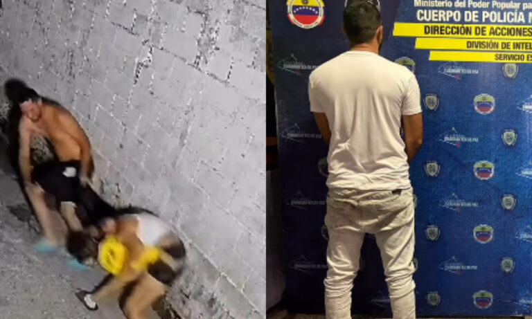 Preso por golpear y arrastrar a una mujer con bebé en brazos