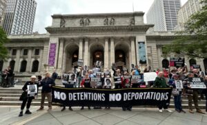 Protestan en Nueva York arresto de estudiante venezolano tras cita de inmigración