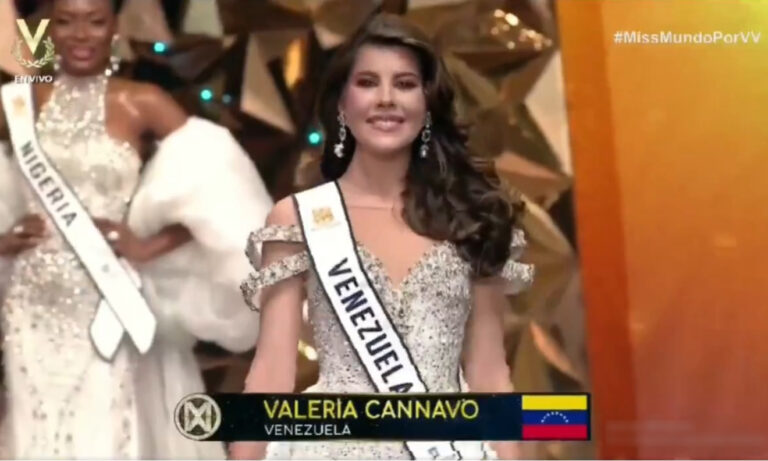 Valeria Cannavò no logra clasificar al Top 40 del Miss Mundo