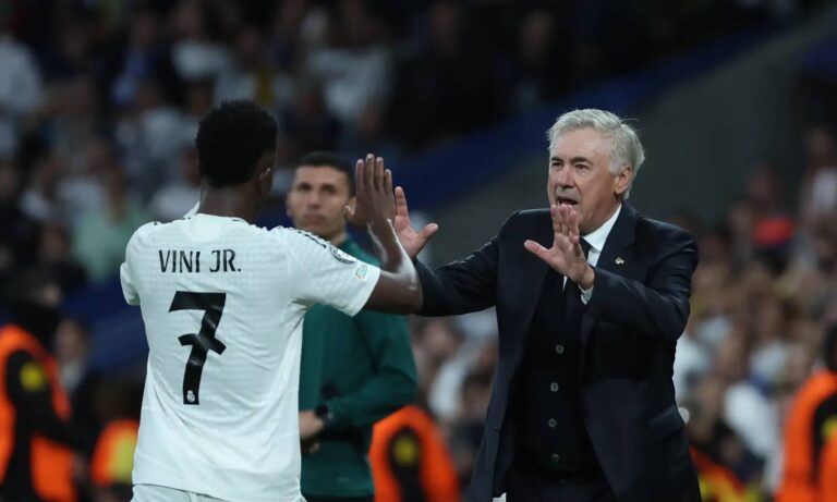 Vinícius da la bienvenida a Ancelotti a Brasil: “Eres el mejor”