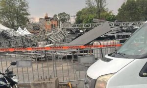Siete heridos tras desplome de escenario previo a concierto en México