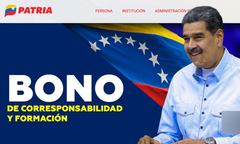 Pagan el bono de Corresponsabilidad y Formación de junio por Patria