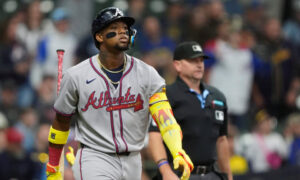 Ronald Acuña Jr. conecta su quinto jonrón de la temporada