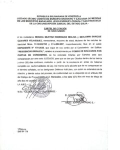 Cartel de Citación Expediente Nro 179-2025
