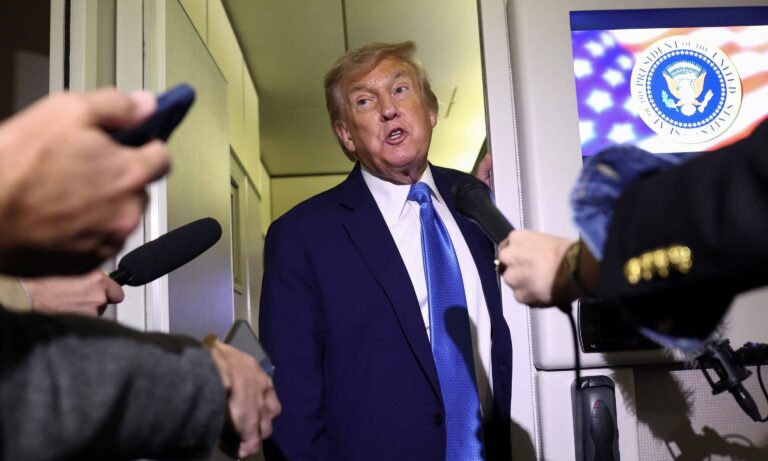 Trump advierte a Irán que si ataca objetivos de EE. UU. responderá con todas sus fuerzas