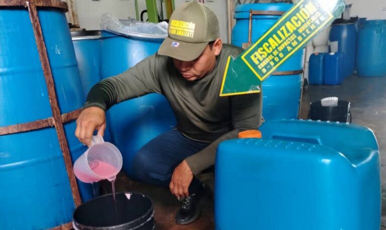 Incautan más de 9.700 kilos de sustancias peligrosas para el ambiente