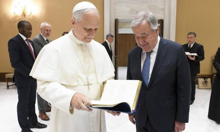 León XIV recibe a Guterres para respaldar a la ONU en la búsqueda de la paz mundial