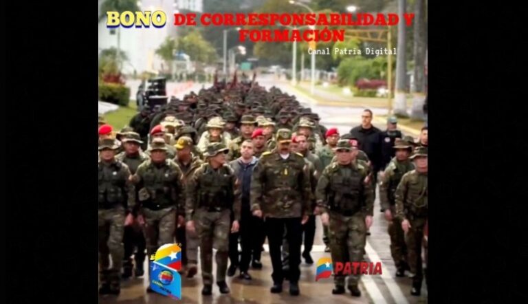 Pagan bono de Corresponsabilidad y Formación de junio por Patria