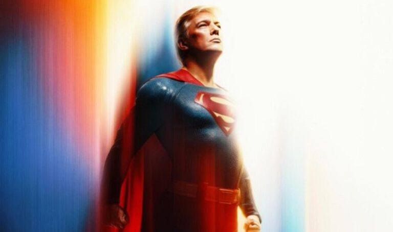 Trump se "disfraza" de “Superman”, "símbolo de esperanza"