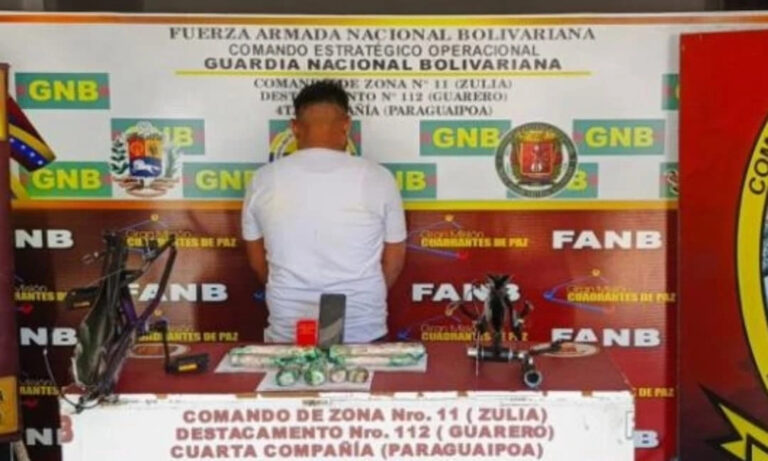 Lo detienen en Paraguachón con más de 1.584 kilogramos de droga