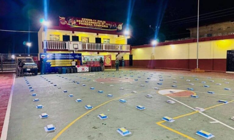 Incautan más de 168 kilos de cocaína en el municipio Guajira