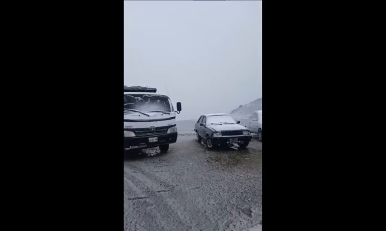 Reportan nevada en el Pico El Águila, en Mérida