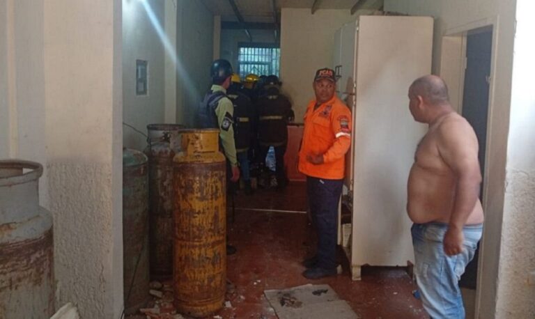 Cuatro heridos deja explosión de bombona de gas en Guárico