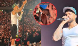 Maluma regaña a fan que llevó a un bebé a su concierto en México