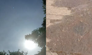 Marabino muestra cómo el sol evapora agua en la calle: “Y no es hielo seco”