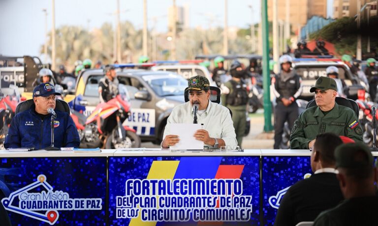 Maduro anuncia "ofensiva especial" para fortalecer la seguridad interna