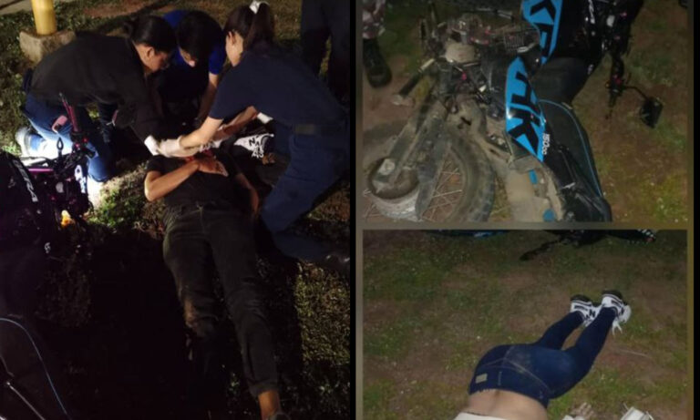 Choque de motorizado contra poste eléctrico en Ojeda deja 1 muerto y 1 herido