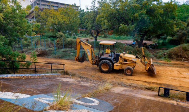 Inician la recuperación del Parque del Sol y 8 instalaciones del complejo polideportivo