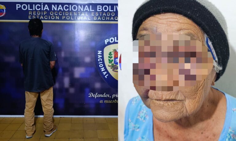 Preso hombre de 65 años por golpear a su madre de 82 en Bachaquero