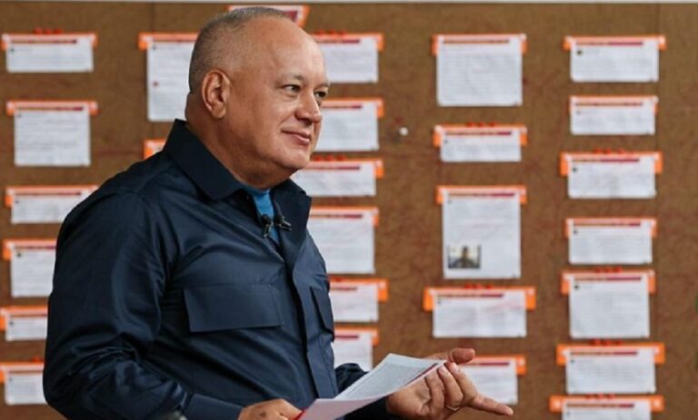 Cabello acusa a Machado de “ofrecerle” el territorio venezolano al “narcotráfico”