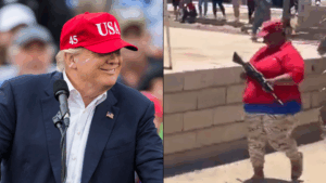 Trump se burla de los ejercicios milicianos: “¡Una amenaza muy grave!”