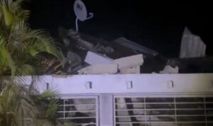 Colapsa vivienda en San Timoteo tras fuerte temblor de 6.0