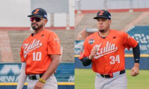 Águilas recibe al grandesliga Andry Lara y al prospecto Aeverson Arteaga