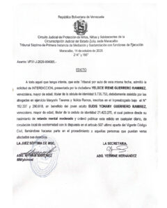 Edicto Asunto VP31-J-2025-004965