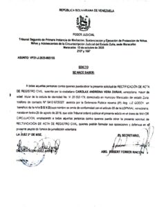 Edicto Asunto VP31-J-2025-005155