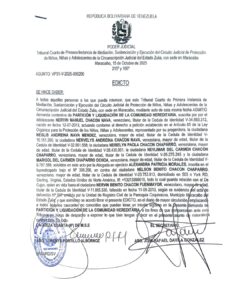 Edicto Asunto VP31-V-2025-005206