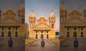 Difunden fotografía que muestra la devoción de un hombre frente a la Basílica