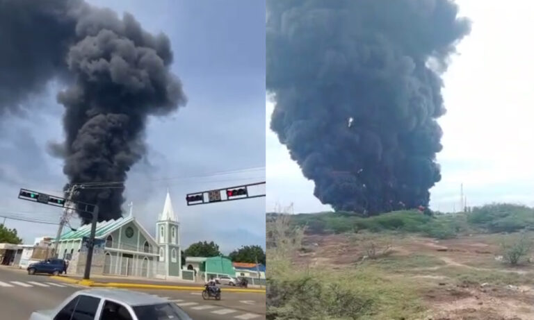 Controlan incendio en piscina de residuos petroleros de Palmarejo, municipio Mara
