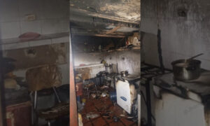 Incendio en puesto de comida rápida cerca del Universitario deja 1 herido