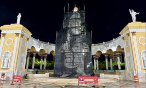 Inician rehabilitación del Monumento de la Chinita para la Bajada
